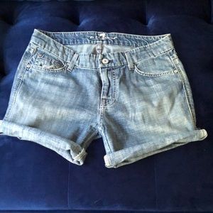 Seven for All Mankind Cut off Jean Shorts